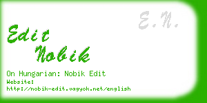 edit nobik business card